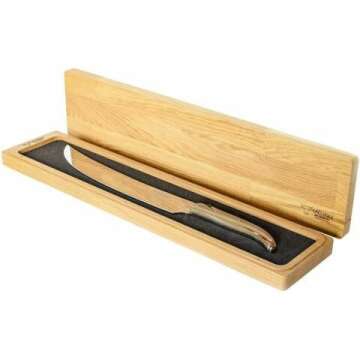 Laguiole en Aubrac Stainless Steel Champagne Saber – Elegant Horn Handle