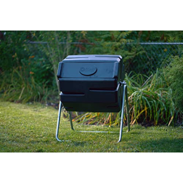 FCMP Outdoor 37 Gallon Roto Tumbling Composter for Easy Garden Use