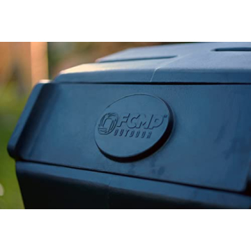 FCMP Outdoor 37 Gallon Roto Tumbling Composter for Easy Garden Use