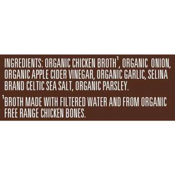 Bonafide Provisions Fresh Organic Chicken Bone Broth, Frozen 24 fl oz – Gluten-Free, Paleo, and Keto. For Sipping & Cooking, Pack of 12