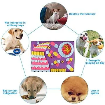 HALOVIE Snuffle Mat for Dogs - Interactive Slow Feeder