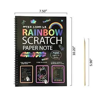BESTING Scratch Art Notebooks 3 Pack - Colorful Creativity Awaits