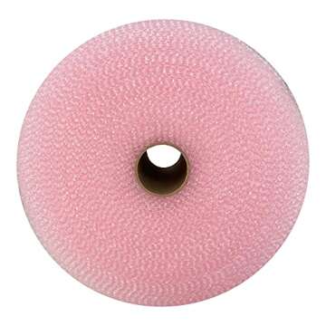 Small Pink Anti-Static Bubble Wrap Roll - 175 Feet of Protection