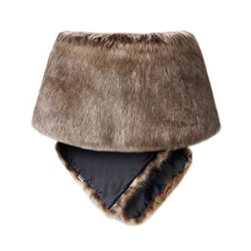 Caracilia Stylish Faux Fur Shawl for Winter Comfort