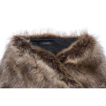 Caracilia Stylish Faux Fur Shawl for Winter Comfort