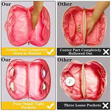 Stylish Nylon Makeup Bag with Chenille Letter Patches