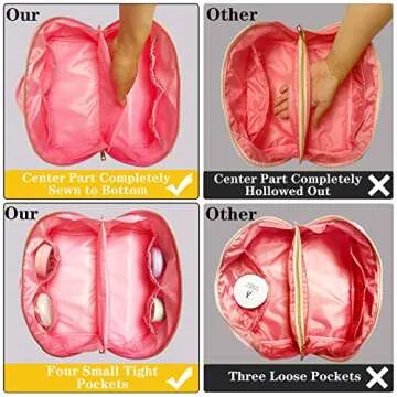 Stylish Nylon Makeup Bag with Chenille Letter Patches