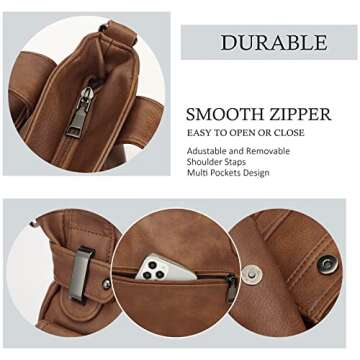 KL928 Purses for Women Soft PU Leather Handbags Large Capacity Shoulder Bags Multi-Pockets Fashion Crossbody Purse