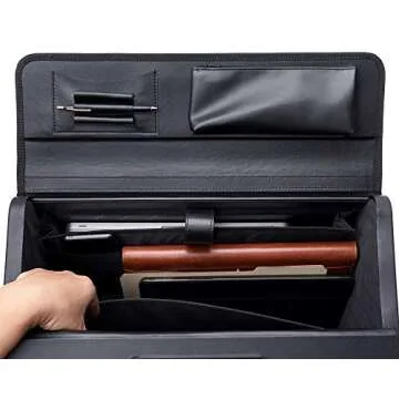 Alpine Swiss Rolling 17" Laptop Briefcase on Wheels Attache Lawyers Case Legal Size Black