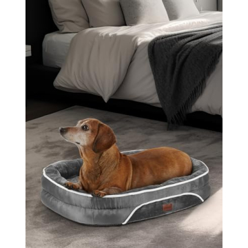 OhGeni Orthopedic Dog Bed for Small Dogs - Cozy Supportive Pet Couch