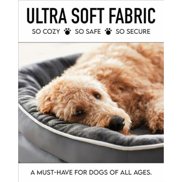 OhGeni Orthopedic Dog Bed for Small Dogs in Gray