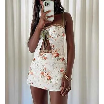 Thopavenoir Womens Y2k Ruffle Skirt Set for Trendy Looks