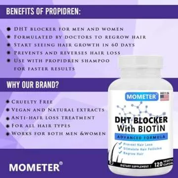 DHT Blocker Hair Growth Vitamins for Women & Men 120 Caps