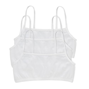 Hanes Women's Comfortflex Fit Bralette Pack - Stretch Cotton Low-impact Bra, 3-pack