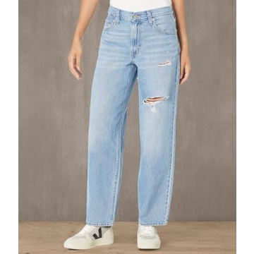 Levi's Premium Baggy Dad Jeans for Women - Relaxed Fit