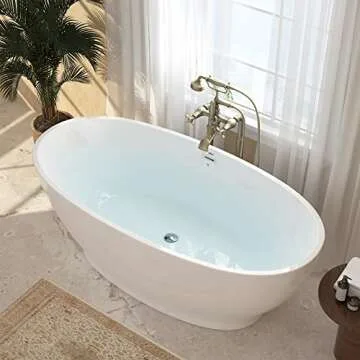 FerdY Koh Samui 65" Freestanding Acrylic Bathtub
