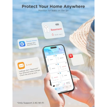 Govee Wifi Water Sensor 3 Pack for Home Protection
