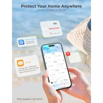 Govee Wifi Water Sensor 3 Pack for Home Protection