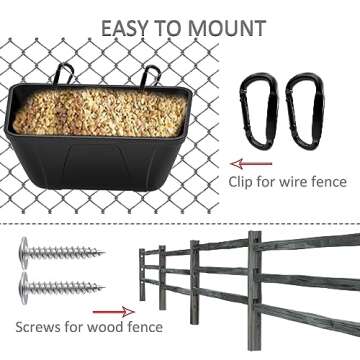 Buy mozoba Hanging Chicken Feeder Trough for Livestock