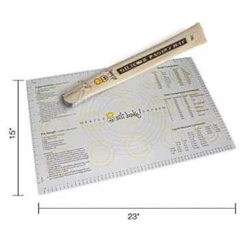 Sili Bake Silicone Pastry Mat with Measurements - A Baking Game Changer!