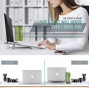 Steklo Laptop Riser - Premium Ergonomic Cooling Stand