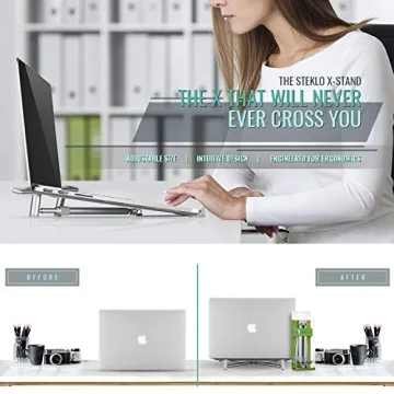 Steklo Laptop Riser - Premium Ergonomic Cooling Stand