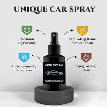 CARe Luxury Car Air Freshener - Long Lasting Odor Eliminator, Deodorize & Freshen, Truck & RV Accessories 2oz - New Car Scent (2 Pack)