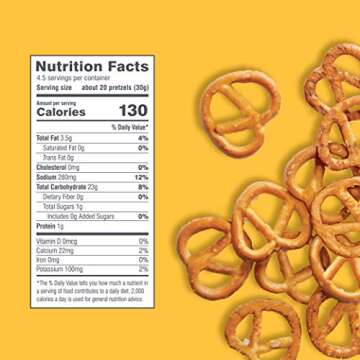 FitJoy Gluten Free Pretzels, Sea Salt Twists, Grain Free, 5 Ounce Bags, 4 Pack