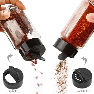 TUZAZO 24 Glass Spice Jars with Labels and Funnel