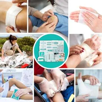 General Medi 160 Piece First Aid Kit Bag Refill Kit - Includes Instant Cold Pack, Bandages,Emergency Blanket, Moleskin Pad, Gauze - Extra Replacement Medical Supplies for First Aid