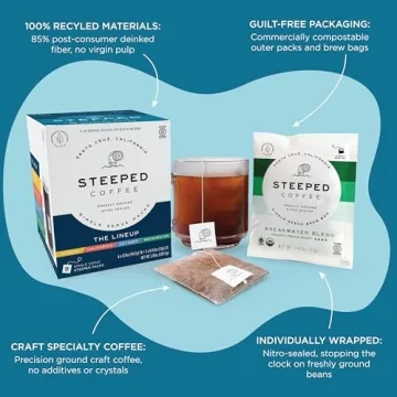 Steeped Coffee Bags - Eco-Friendly, Single Serve Convenience
