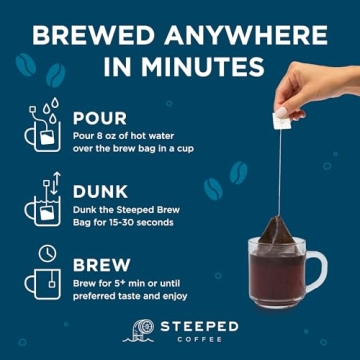 Steeped Coffee Bags - Eco-Friendly, Single Serve Convenience
