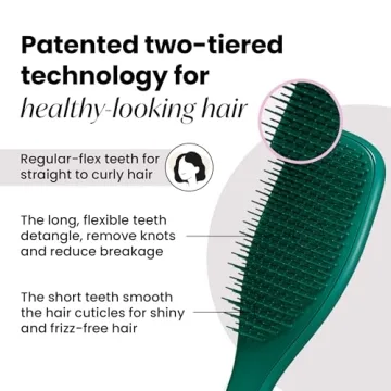 Tangle Teezer Hairbrush for Wet & Dry Hair - Emerald Green