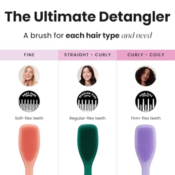 Tangle Teezer Hairbrush for Wet & Dry Hair - Emerald Green