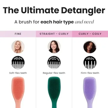 Tangle Teezer Hairbrush for Wet & Dry Hair - Emerald Green