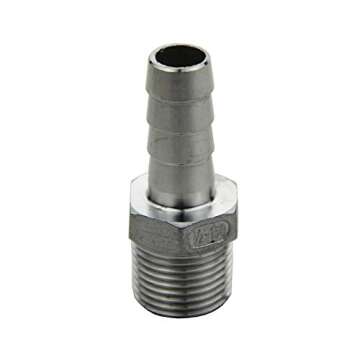 Weldless Boil Kettle Ball Valve Bazooka Kit 12" Kettle Screen, 2 Piece Ball Valve, 1/2" Hose Barb, Homebrew Hardware