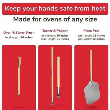 Senwosa 3 Piece Pizza Making Tool Set for Ovens
