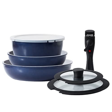 ROCKURWOK Non-Stick Cookware Set with Removable Handle