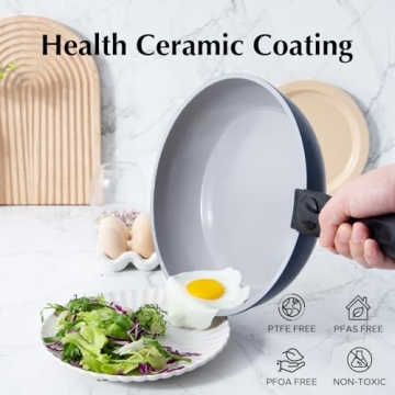 ROCKURWOK Non-Stick Cookware Set with Removable Handle