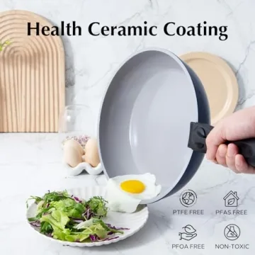 ROCKURWOK Non-Stick Cookware Set with Removable Handle