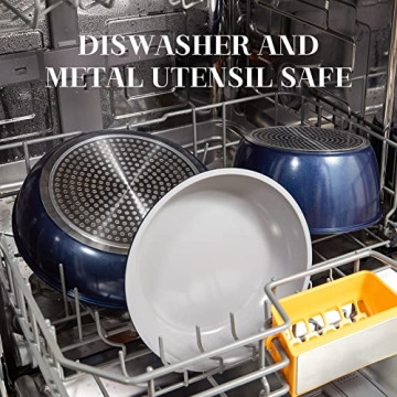 ROCKURWOK Non-Stick Cookware Set with Removable Handle