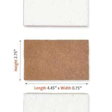 Full Circle in a Nutshell Walnut Scrubber Sponges – Pack of 6 – Powerful, Non-Scratch Natural Sponges Made with Plant-Based & Recycled Materials