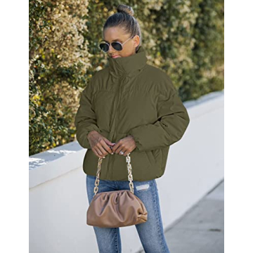 Warm and Stylish Women's Puffer Jacket with Pockets