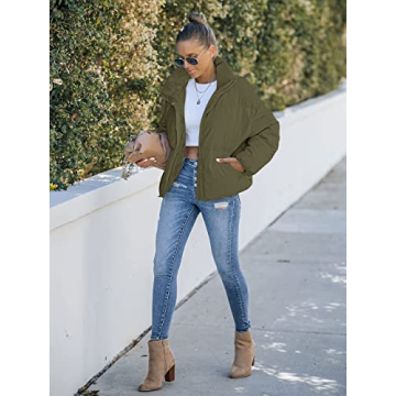 Warm and Stylish Women's Puffer Jacket with Pockets