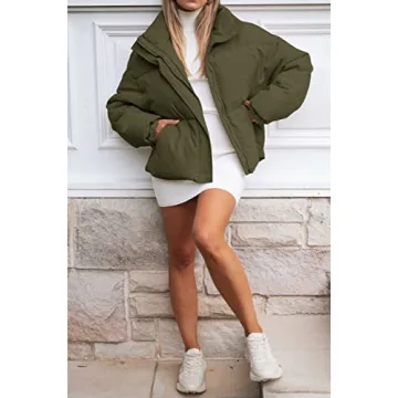 Warm and Stylish Women's Puffer Jacket with Pockets
