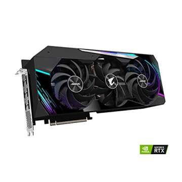 GIGABYTE AORUS GeForce RTX 3080 Ti Master 12G Graphics Card, Max Covered Cooling, 12GB 384-bit GDDR6...