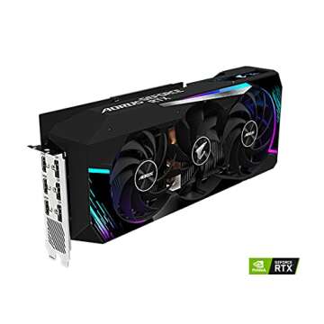 GIGABYTE AORUS GeForce RTX 3080 Ti Master 12G Graphics Card, Max Covered Cooling, 12GB 384-bit GDDR6X, GV-N308TAORUS M-12GD Video Card