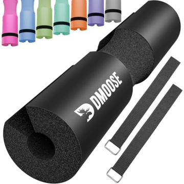 DMoose Barbell Pad, Relief Pressure from Neck, Shoulder, & Provide Lower Back Support, Non-Slip EVA ...