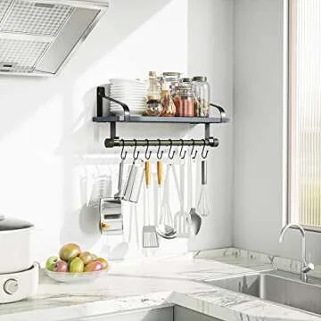 Rustic Love-KANKEI Wall Shelf for Kitchen & Bathroom Organization