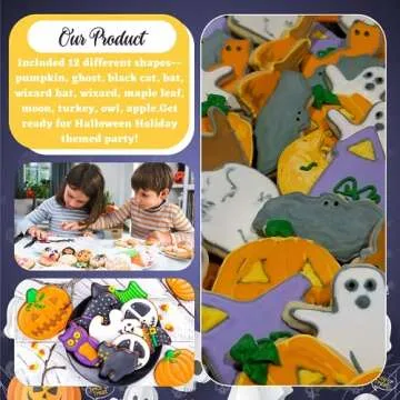 Cthinkaty Mini Halloween Cookie Cutters for Festive Baking